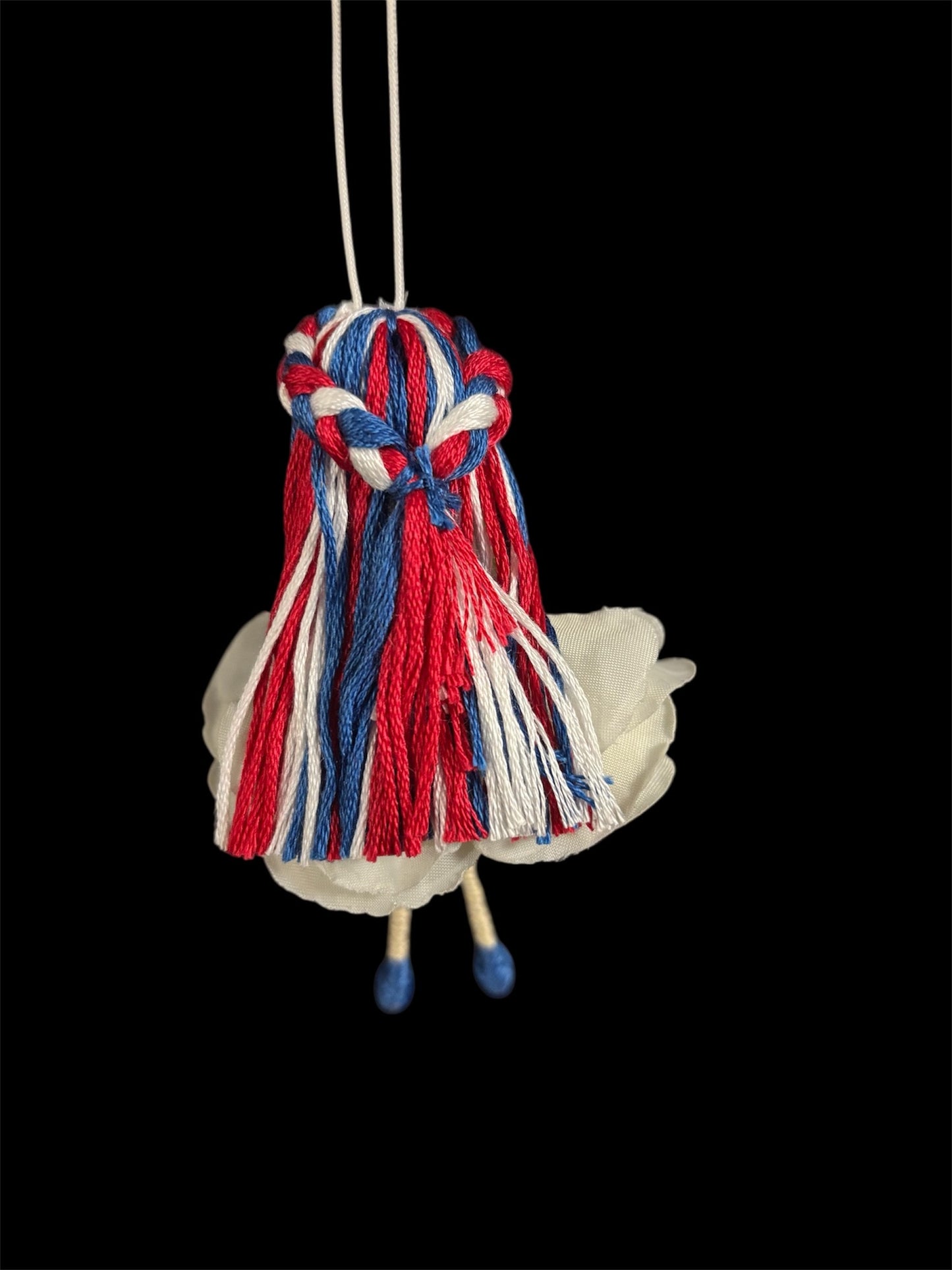 Small Red, White and Blue Flower Fairy