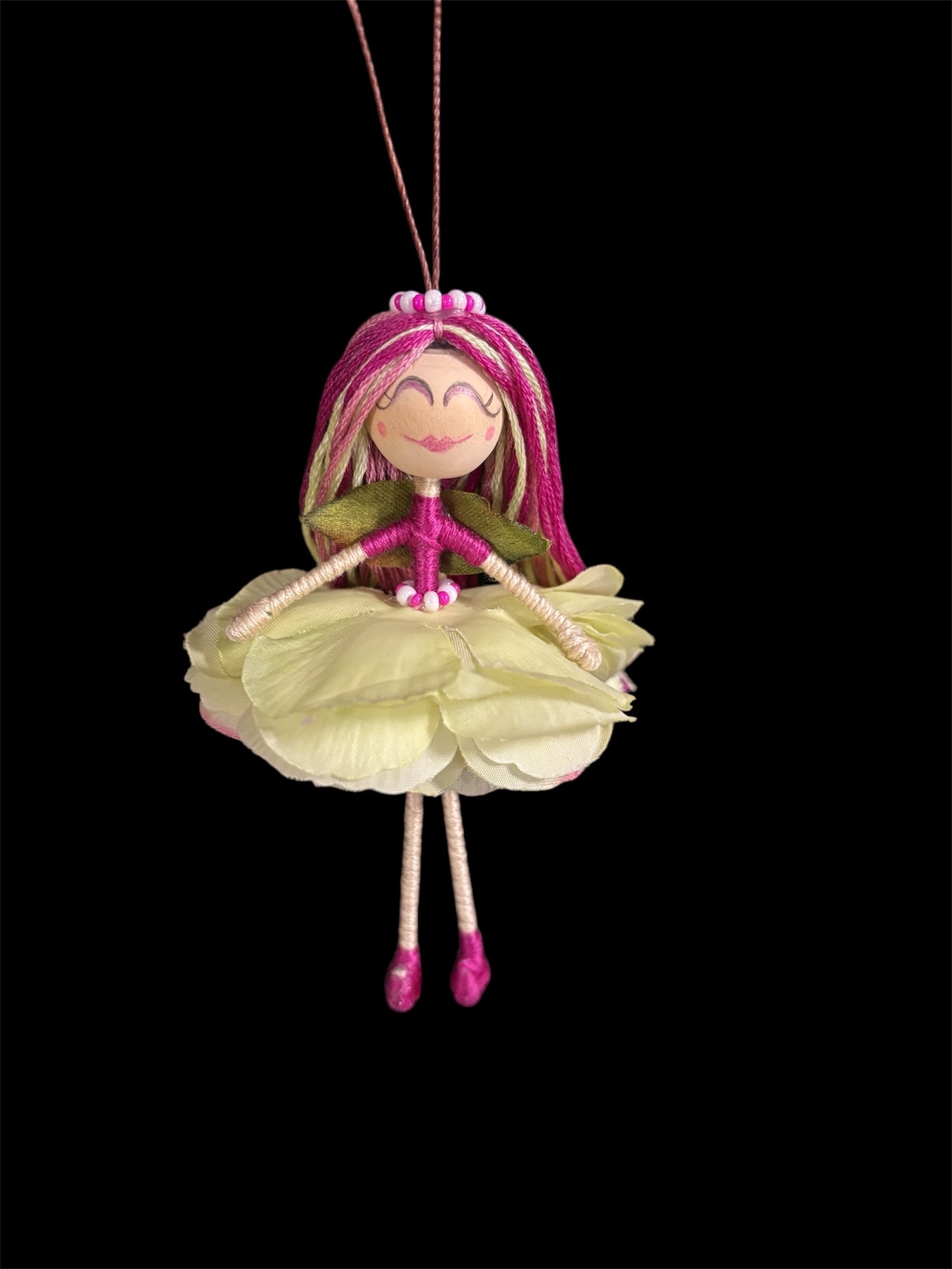 Magenta & Light Green Flower Fairy