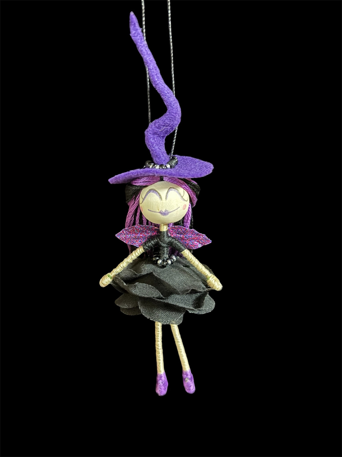 Purple and Black Witch Flower Fairy