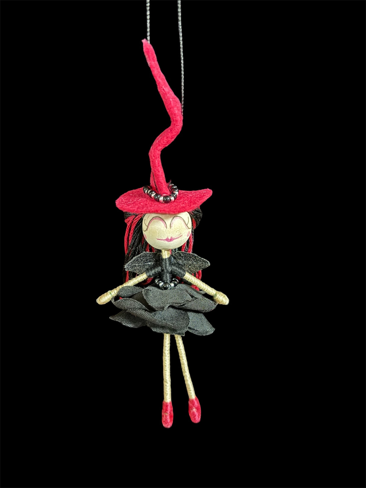Pink and Black Witch Flower Fairy